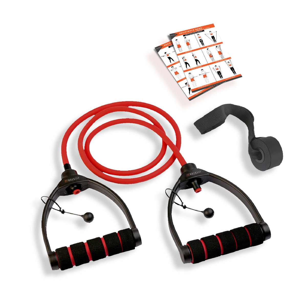 Resistance Band Red 20Lbs Fitster5