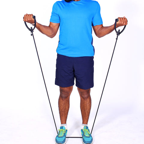 Fitster5 Exercise Resistance Band with Adjustable Handle