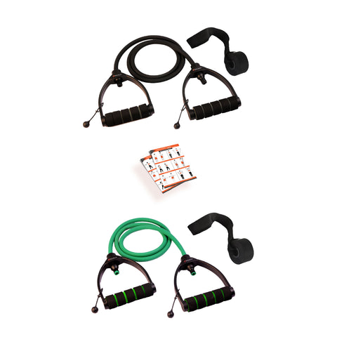 Green & Black Resistance Band Combo