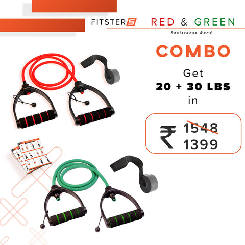 Red & Green Resistance Band Combo